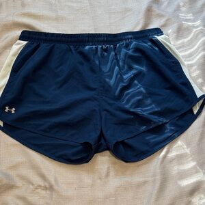 Under Armour Women's Dark Blue Athletic Shorts​